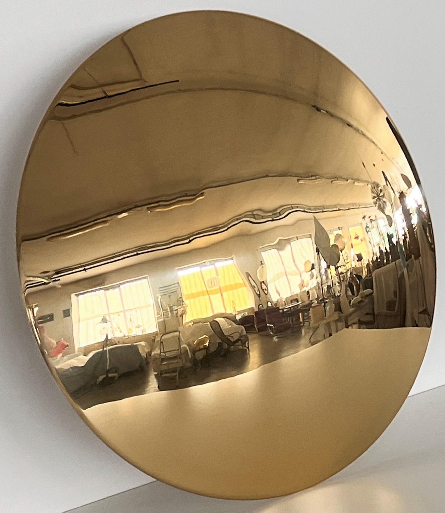 Florian Schulz SELA Large Flush Mount Light in polished Brass, 1970s For Sale 1