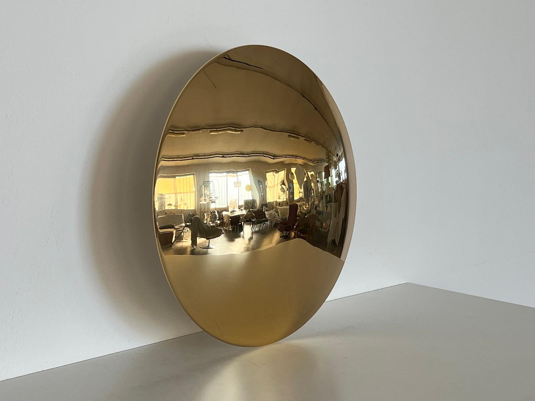 Florian Schulz SELA Large Flush Mount Light en laiton poli, 1970 1