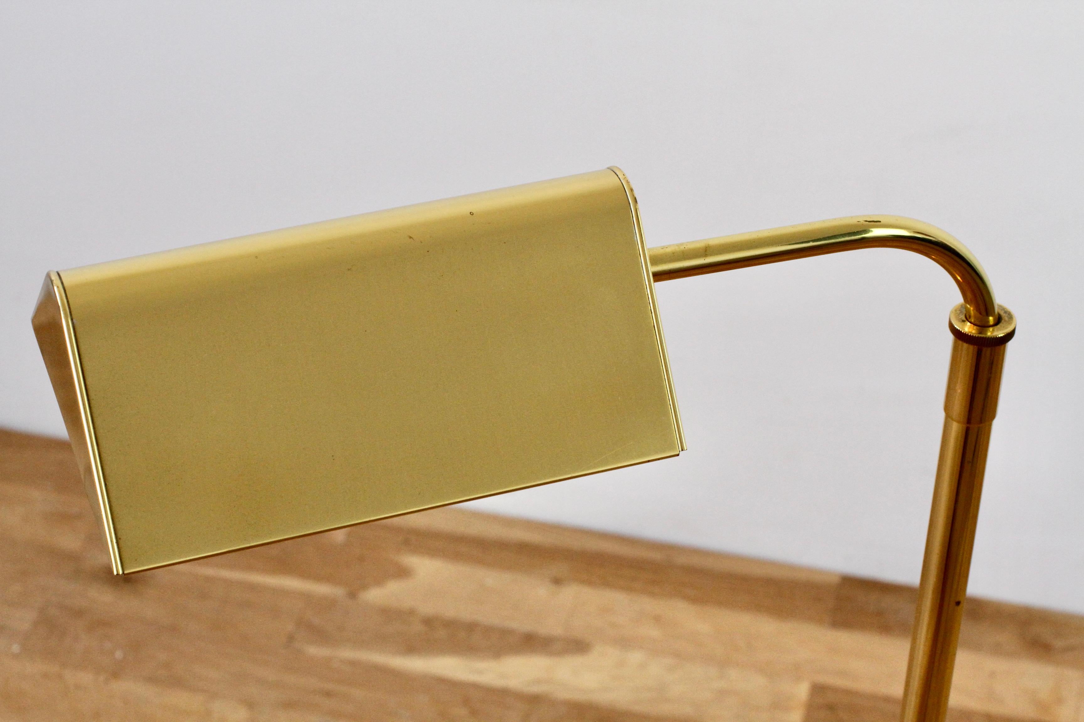 Florian Schulz Style Midcentury Vintage Brass Adjustable Floor Lamp by Sölken 3