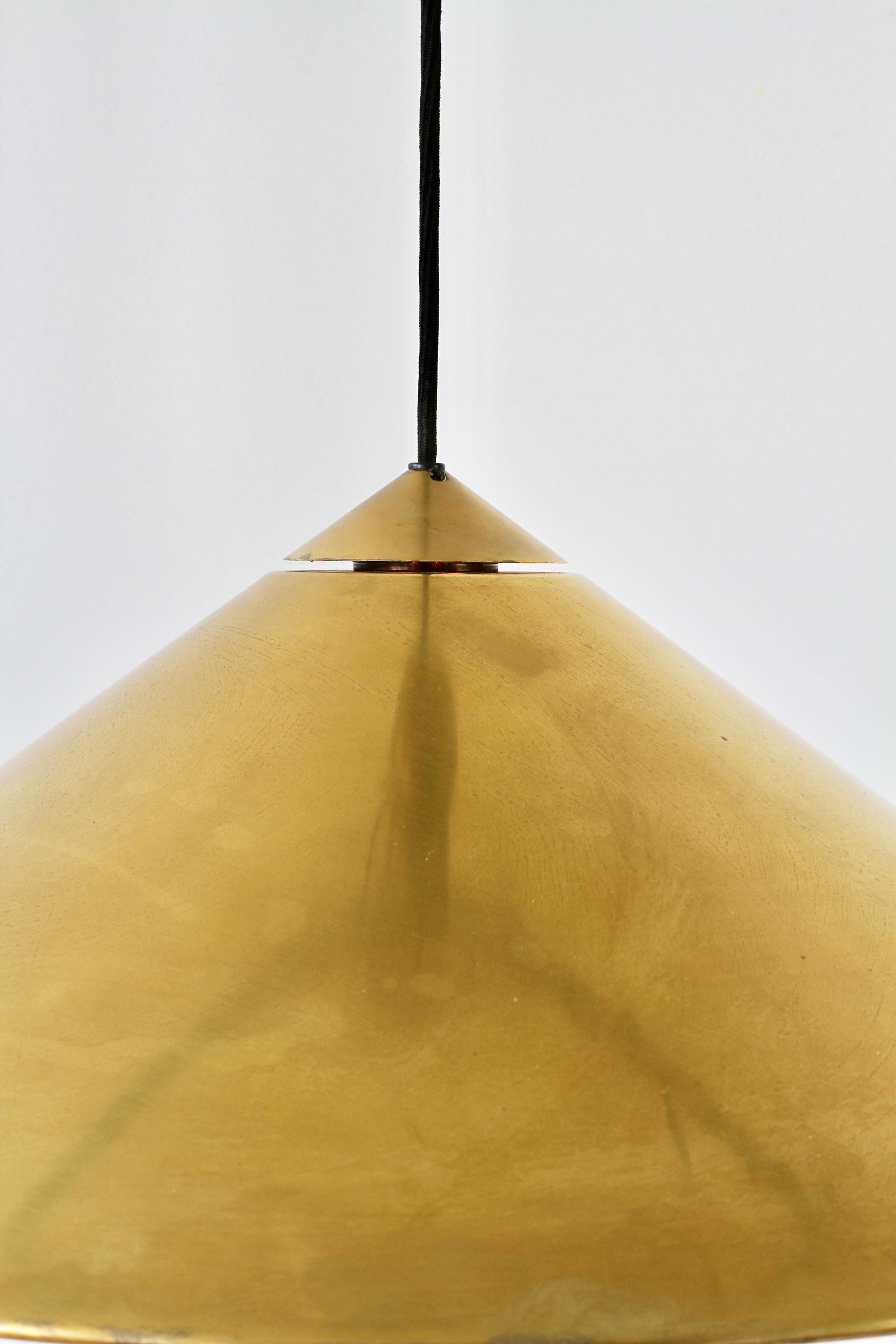 Florian Schulz Vintage Modernist Brass Counterbalanced Adjustable Pendant Light 4