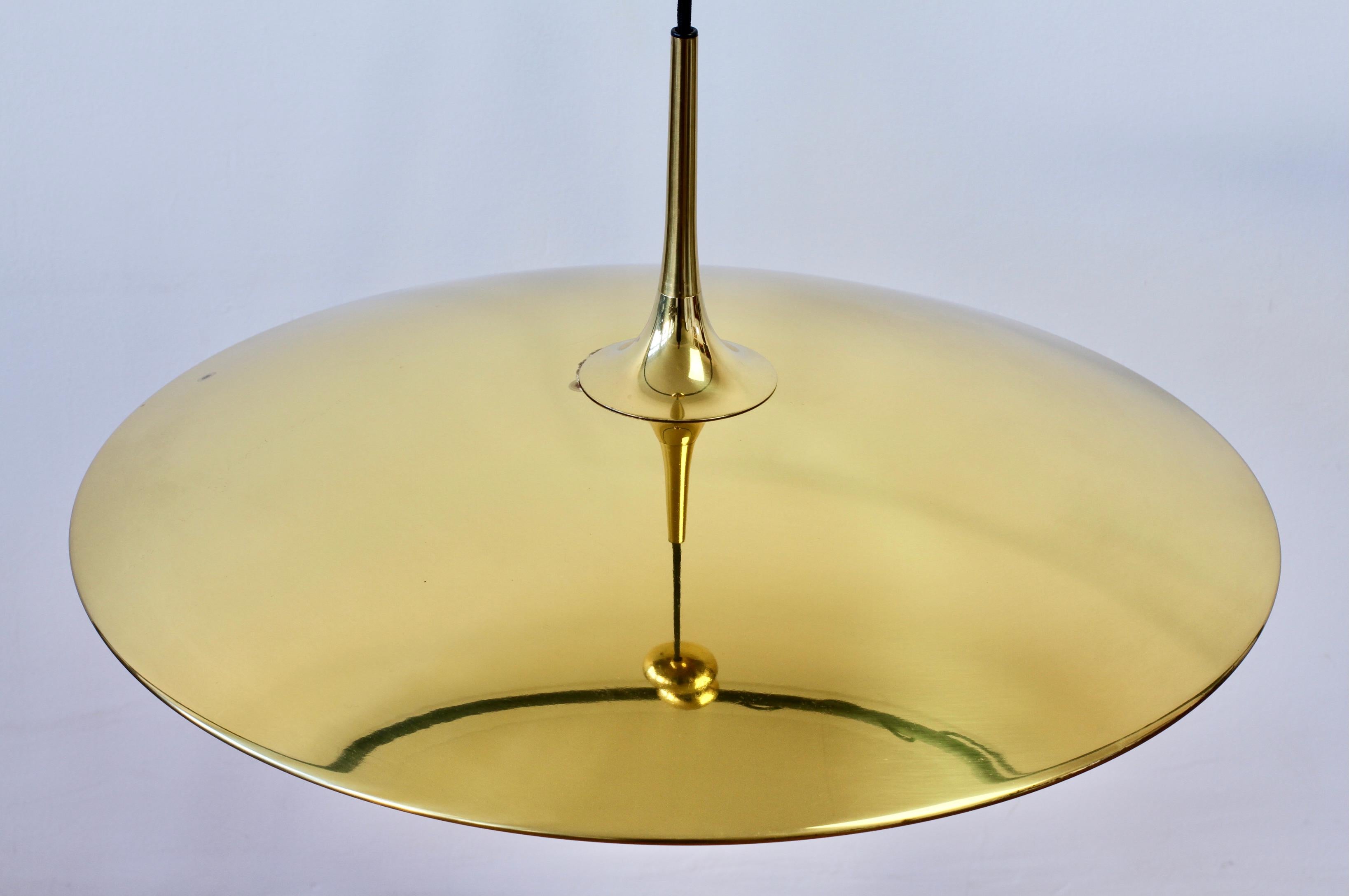 Florian Schulz Vintage 'Onos 55' Brass Counterbalanced Adjustable Pendant Light 8