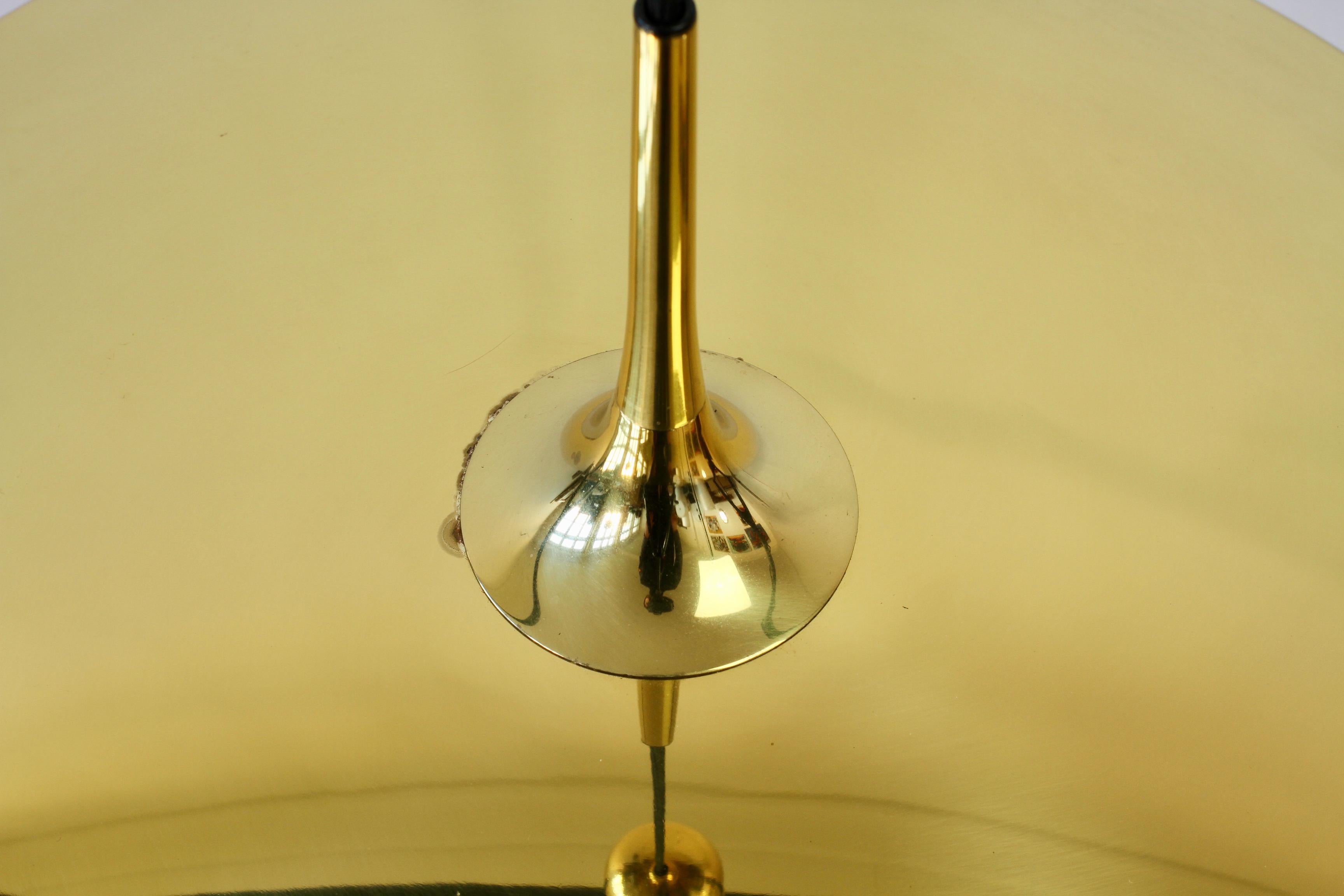 Florian Schulz Vintage 'Onos 55' Brass Counterbalanced Adjustable Pendant Light 9