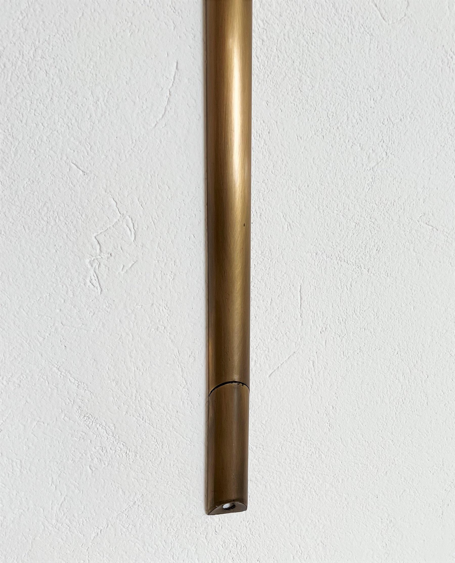 Florian Schulz Vintage Wall Sconce in Brushed Brass, 1970s For Sale 3