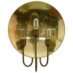 Florian Schulz 
W185
 Brass Wall Light, 1960