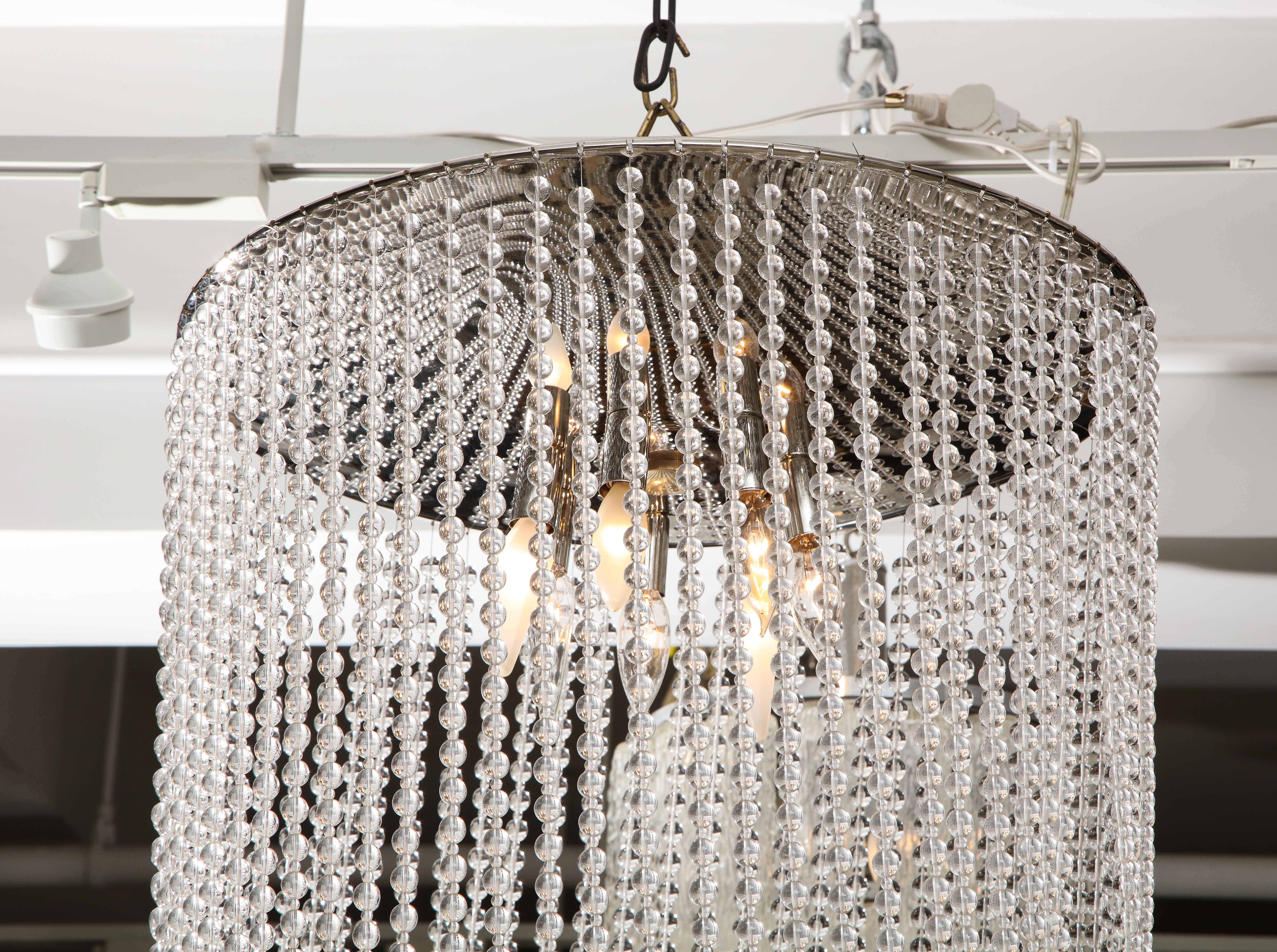  Florian Schulz Waterfall Crystal Chandelier For Sale 1