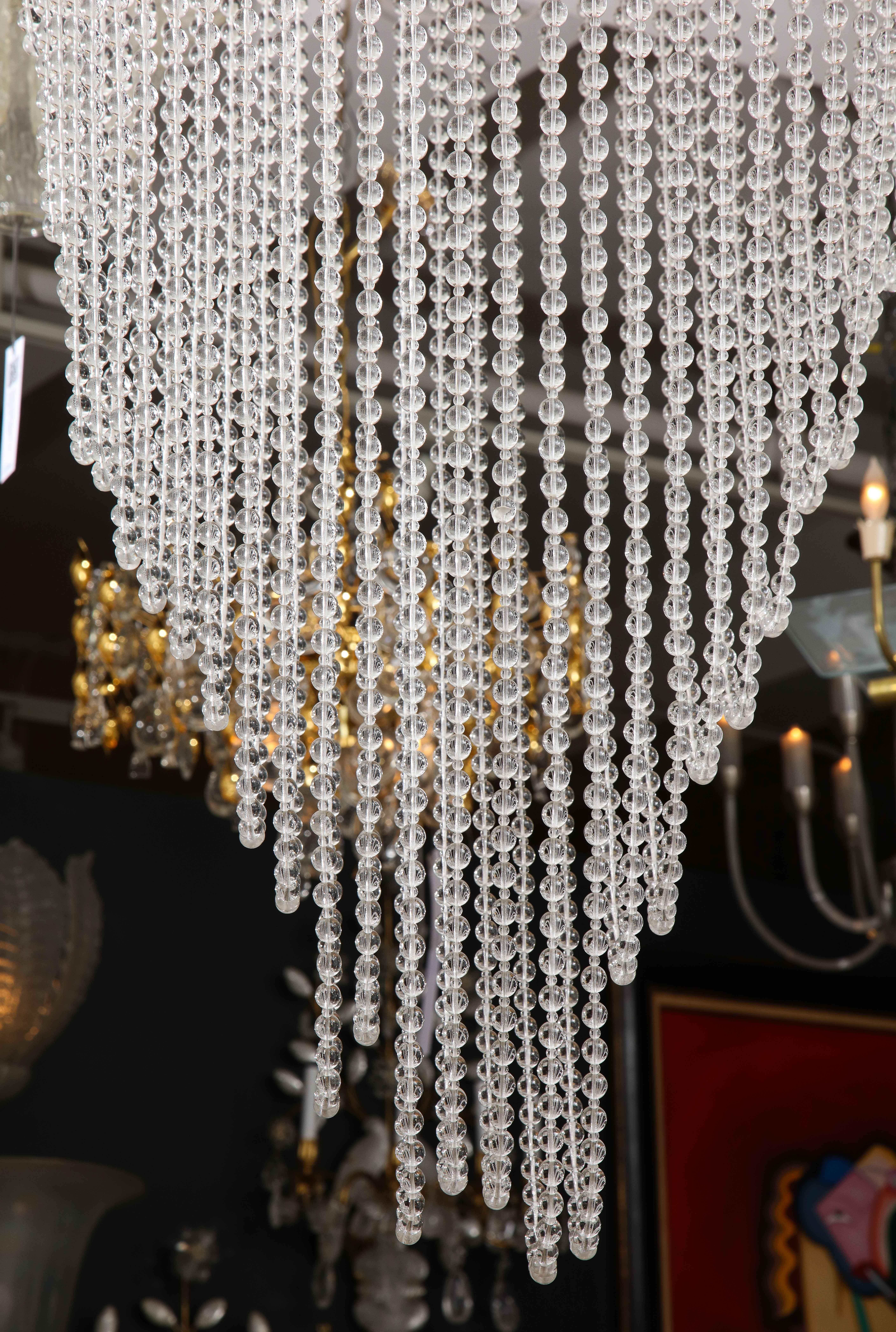  Florian Schulz Waterfall Crystal Chandelier For Sale 2
