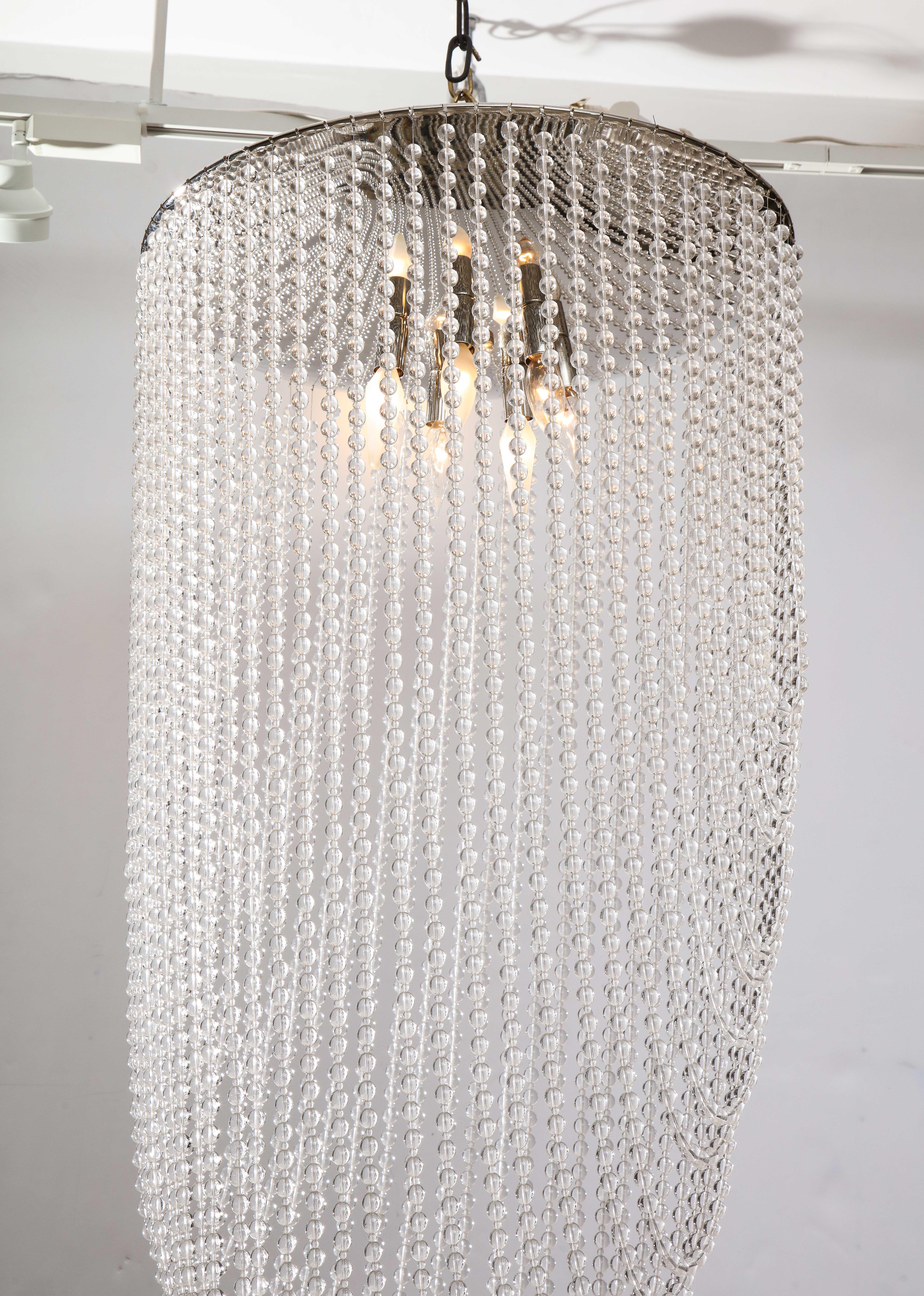  Florian Schulz Waterfall Crystal Chandelier For Sale 9