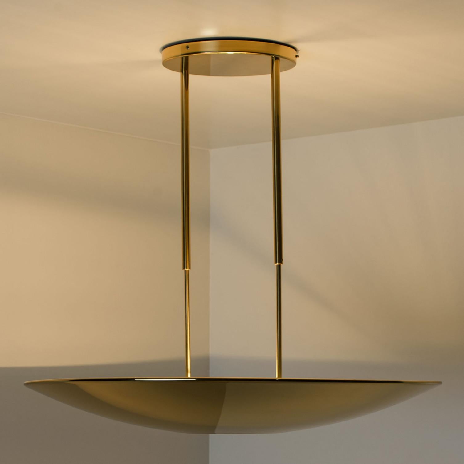 Other Florian Schulz XL Brass Pendant Lamp or Ceiling Fixture For Sale