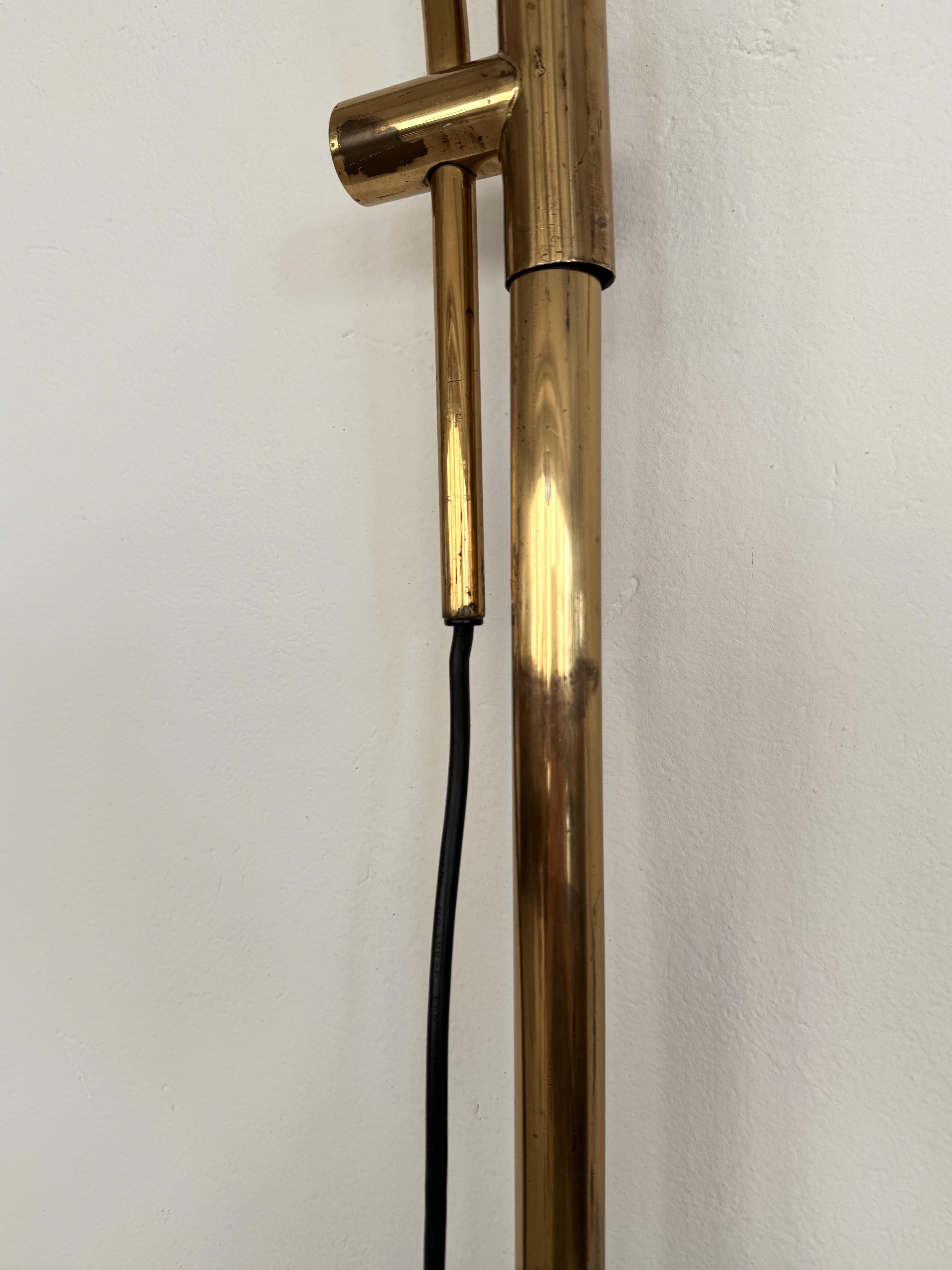Florian Schulz XL Lámpara de Arco Vintage BOCA de pared en latón, años 70 en venta 9