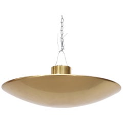 Florian Shultz Brass Flush Mount Ceiling Lamp