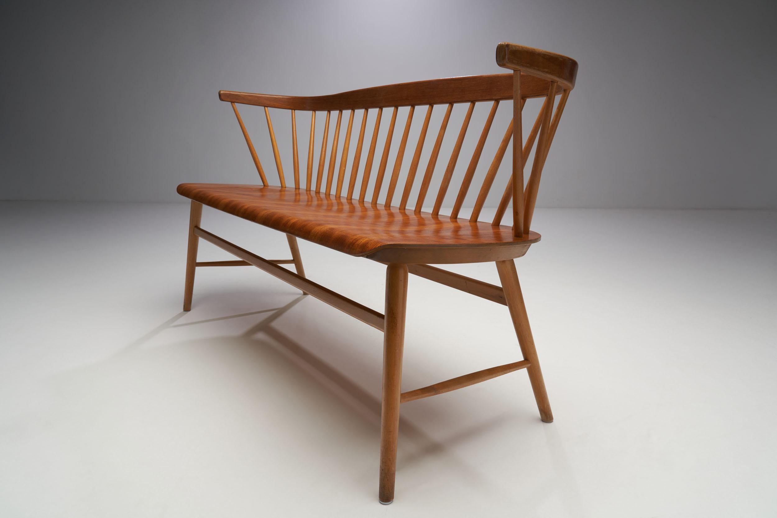 “Florida” Bench by Ebbe Wigell, Sweden, 1950s 7