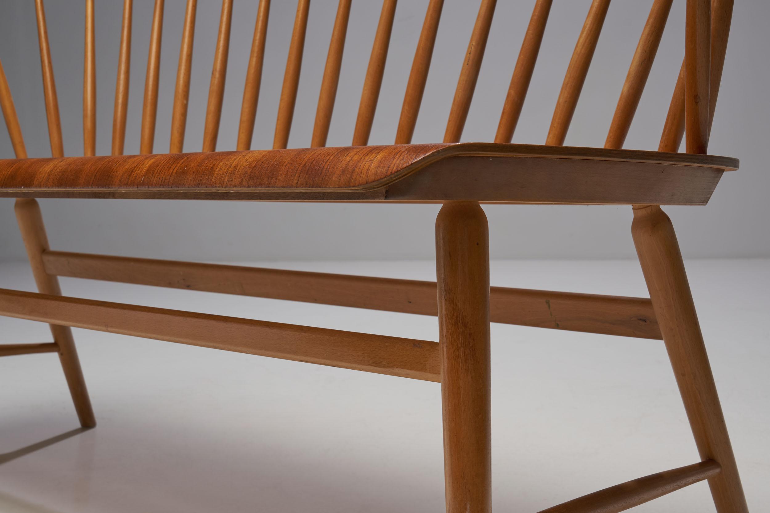 “Florida” Bench by Ebbe Wigell, Sweden, 1950s 8