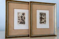 Florida Everglades Landscape Etchings, Pair (signed and numbered)