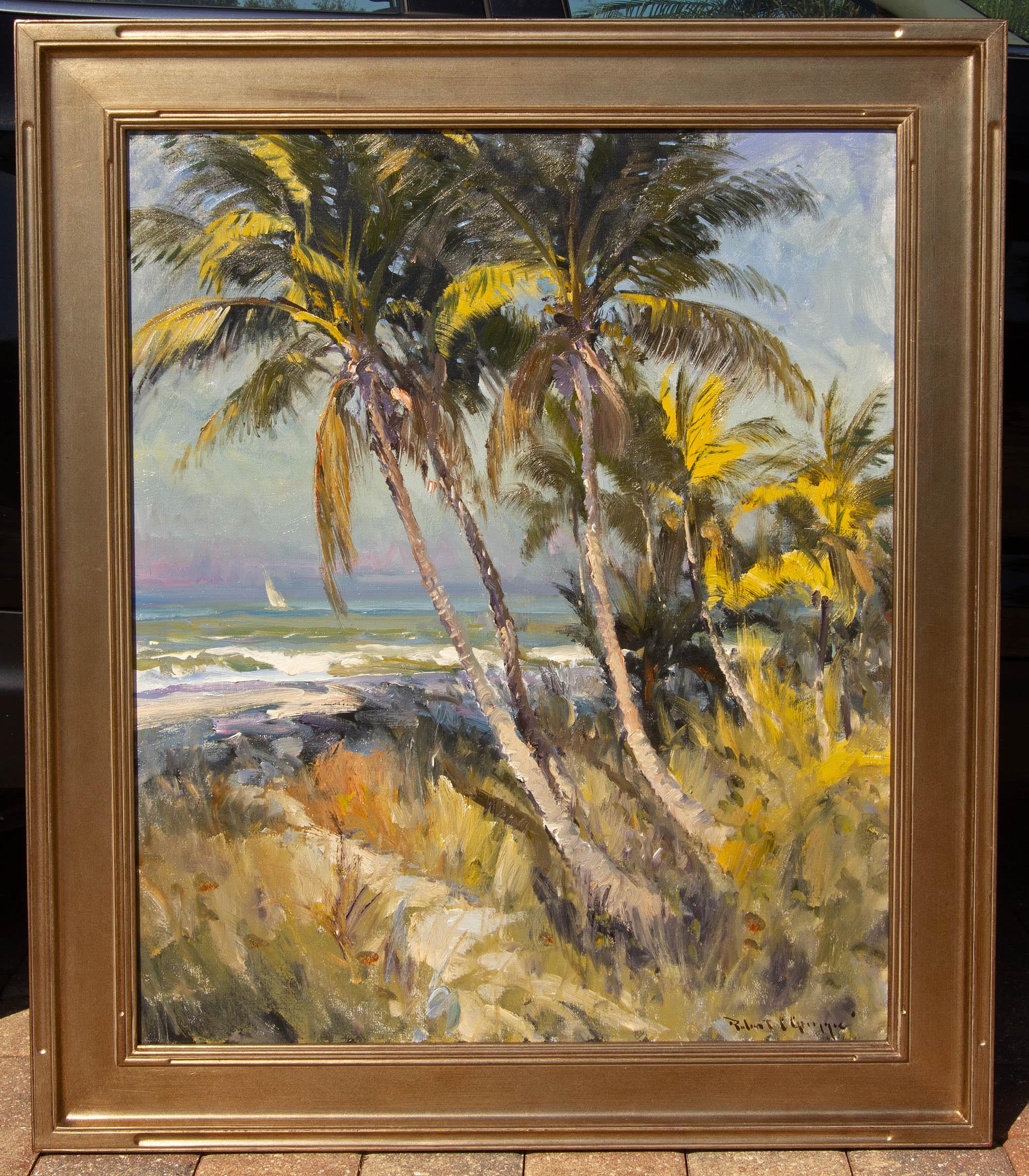 Gulf coast view by Robert C. Gruppe. Oil on canvas.

Robert Charles Gruppe, a contemporary impressionist painter, was born in 1944, the son of the legendary Emile A. Gruppe, and the grandson of Charles Paul Gruppe. Robert C. Gruppe's plein-air