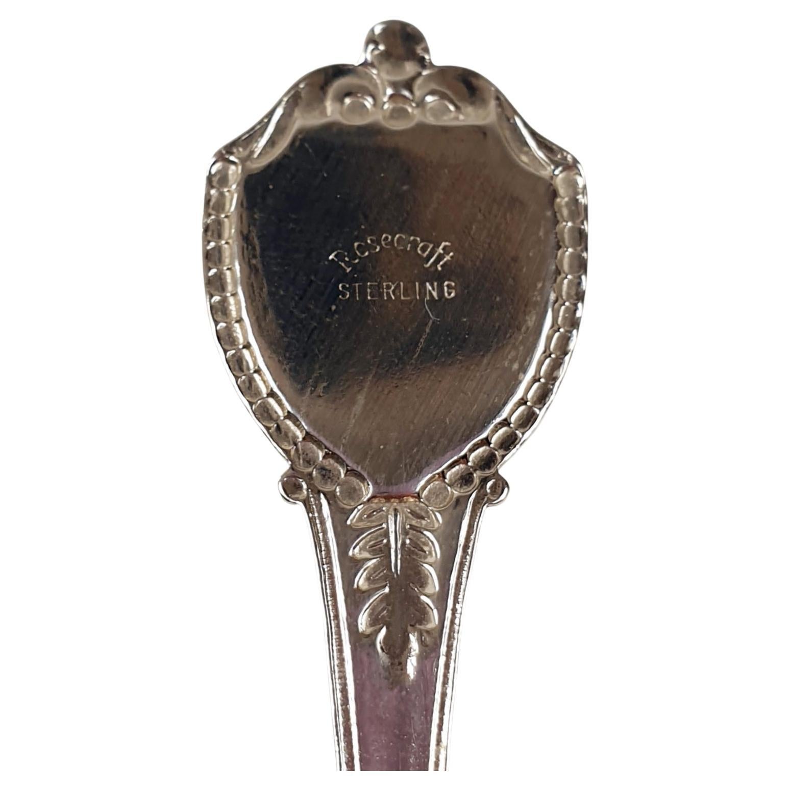 Florida state collectors Rosecraft Sterling Silver teaspoon  In Excellent Condition For Sale In Bilbao, ES
