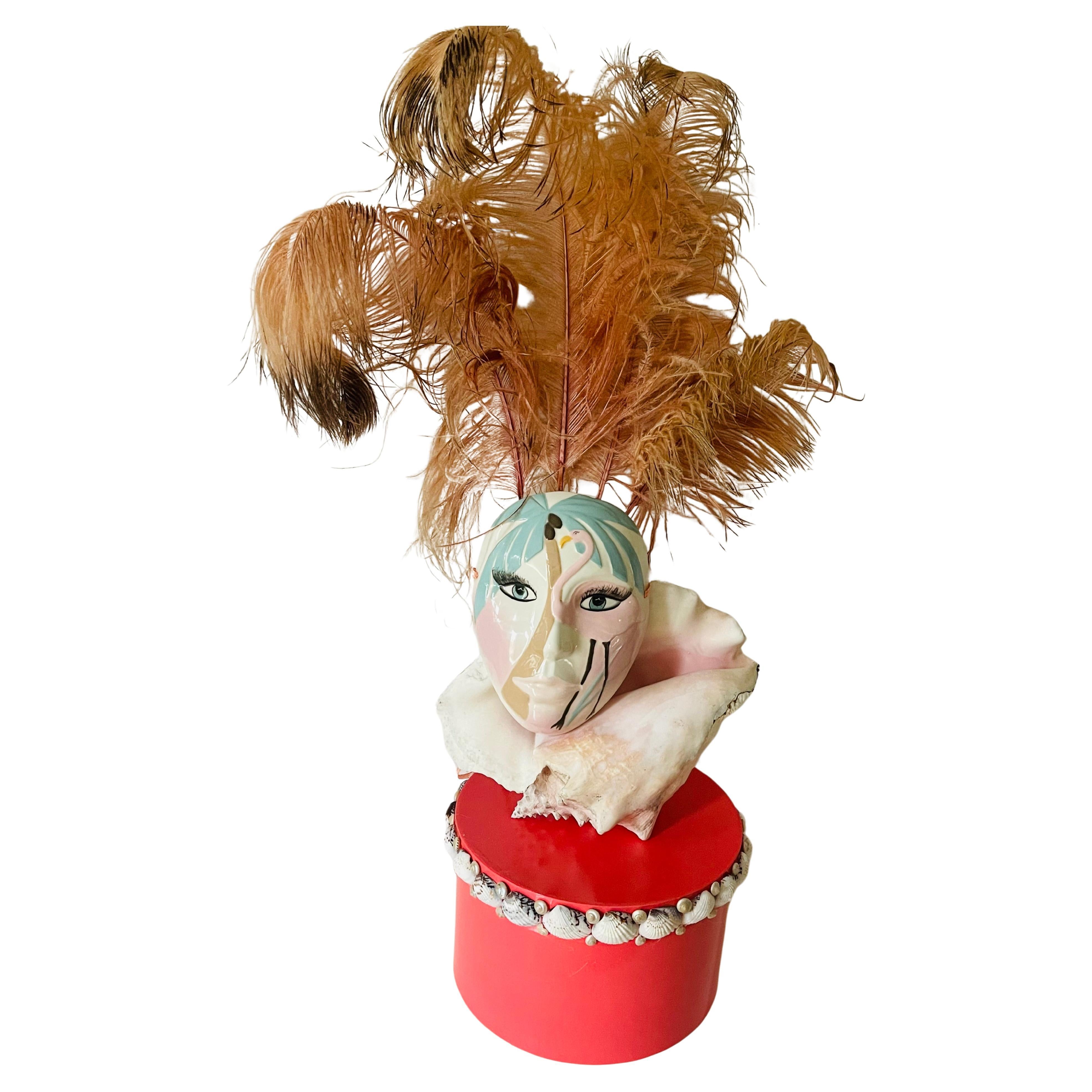 Florida Venice Mermaid with Conch Shell Installation For Sale