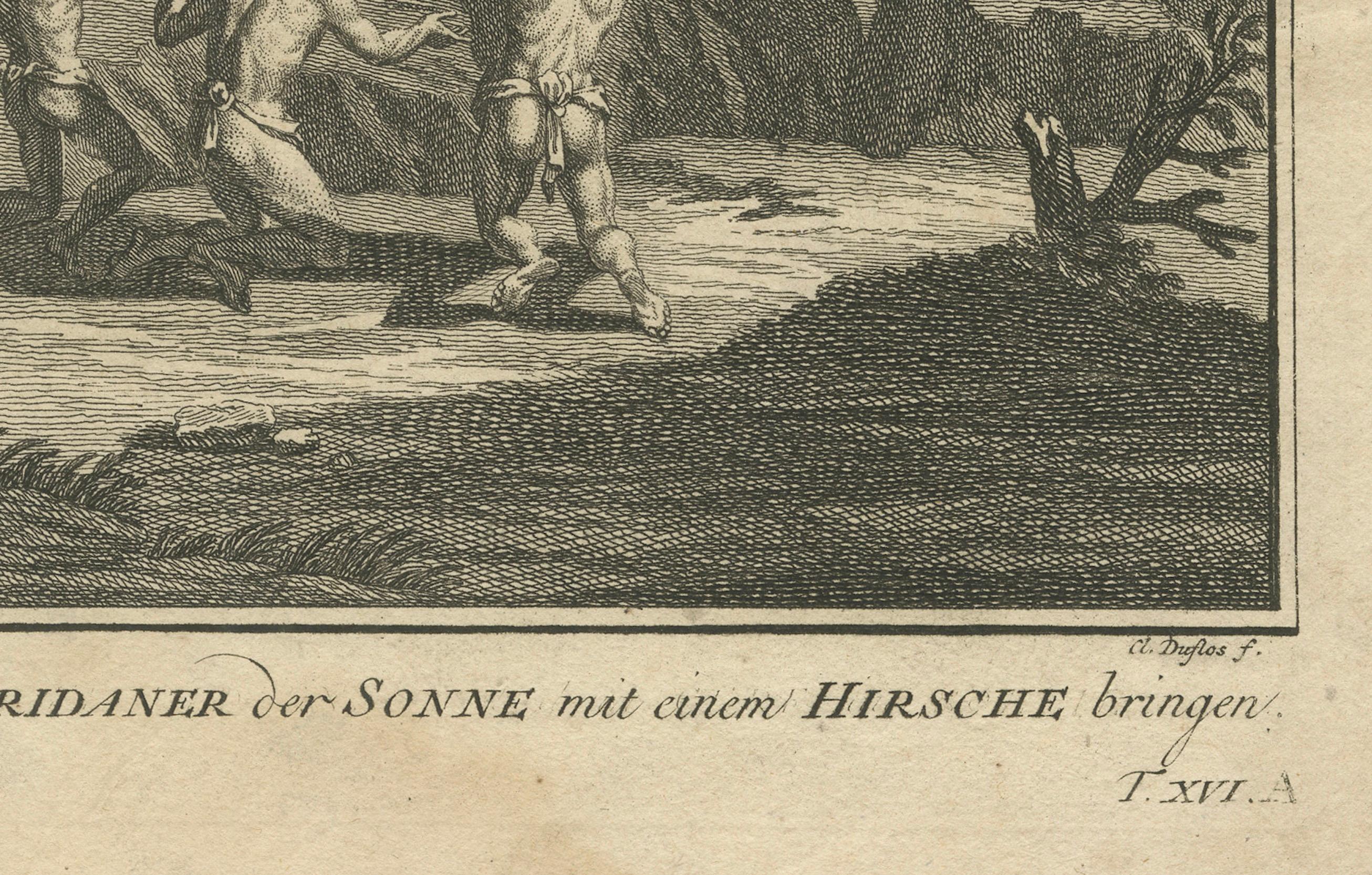Ritual de Ofrenda al Sol en Florida, 1758: Ceremonia religiosa de los nativos americanos mediados del siglo XVIII en venta