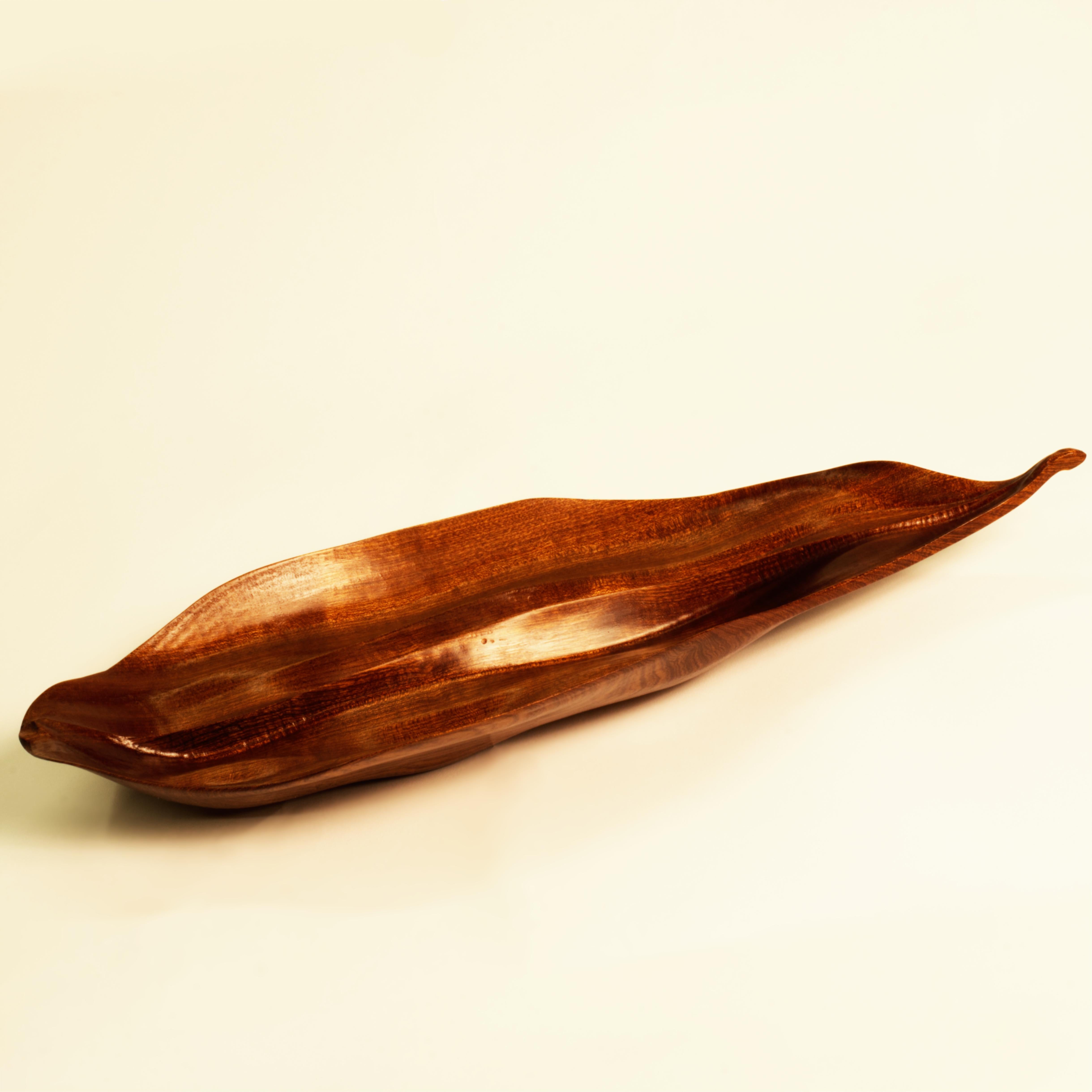 Contemporary Florimel Organic Bowl in Mahogany For Sale