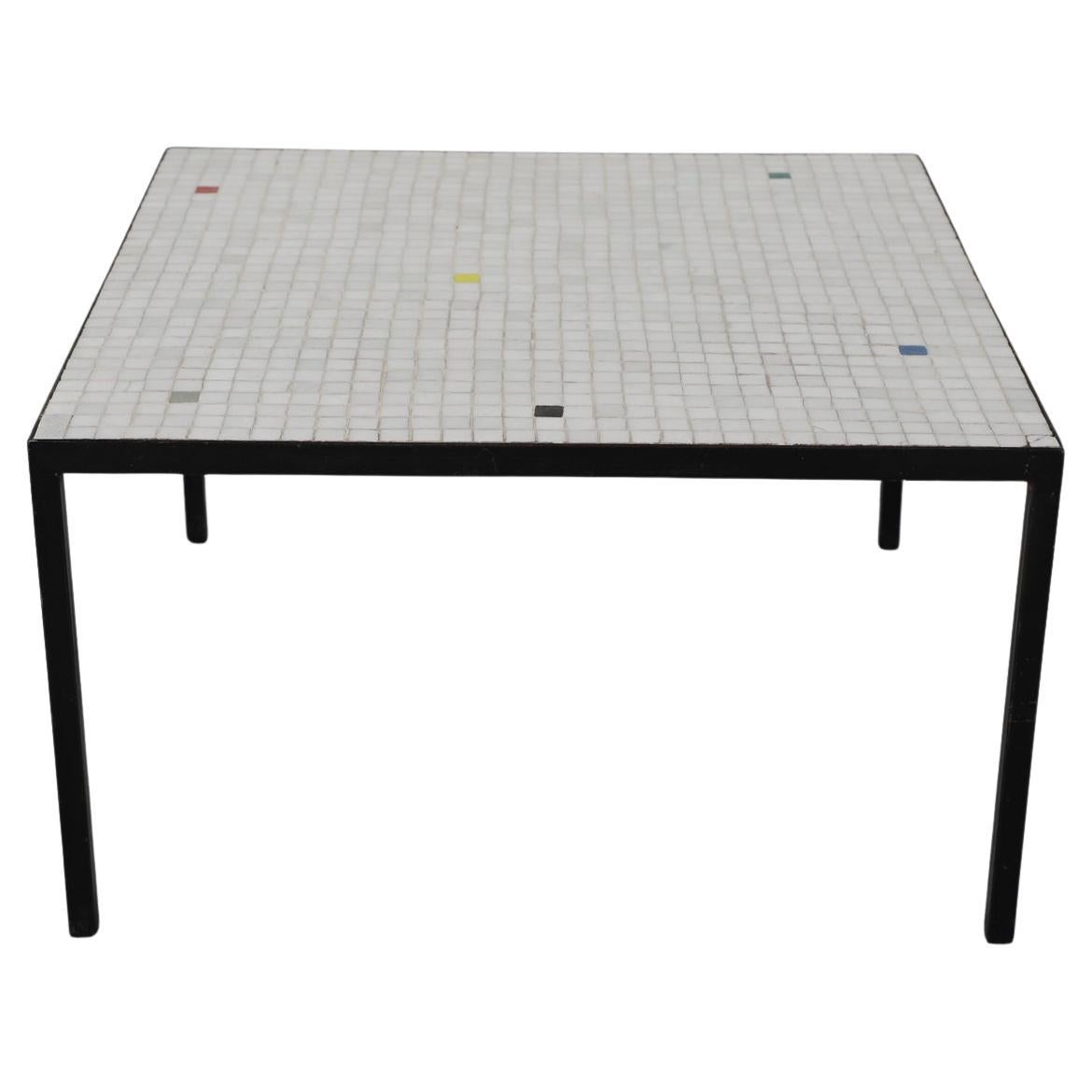 Floris Fiedeldij Square Mosaic Tile Table for Artimeta, 1950
s For Sale