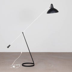 Lampada da terra Floris H. Fiedeldij in bianco e nero di Artimeta, Paesi Bassi