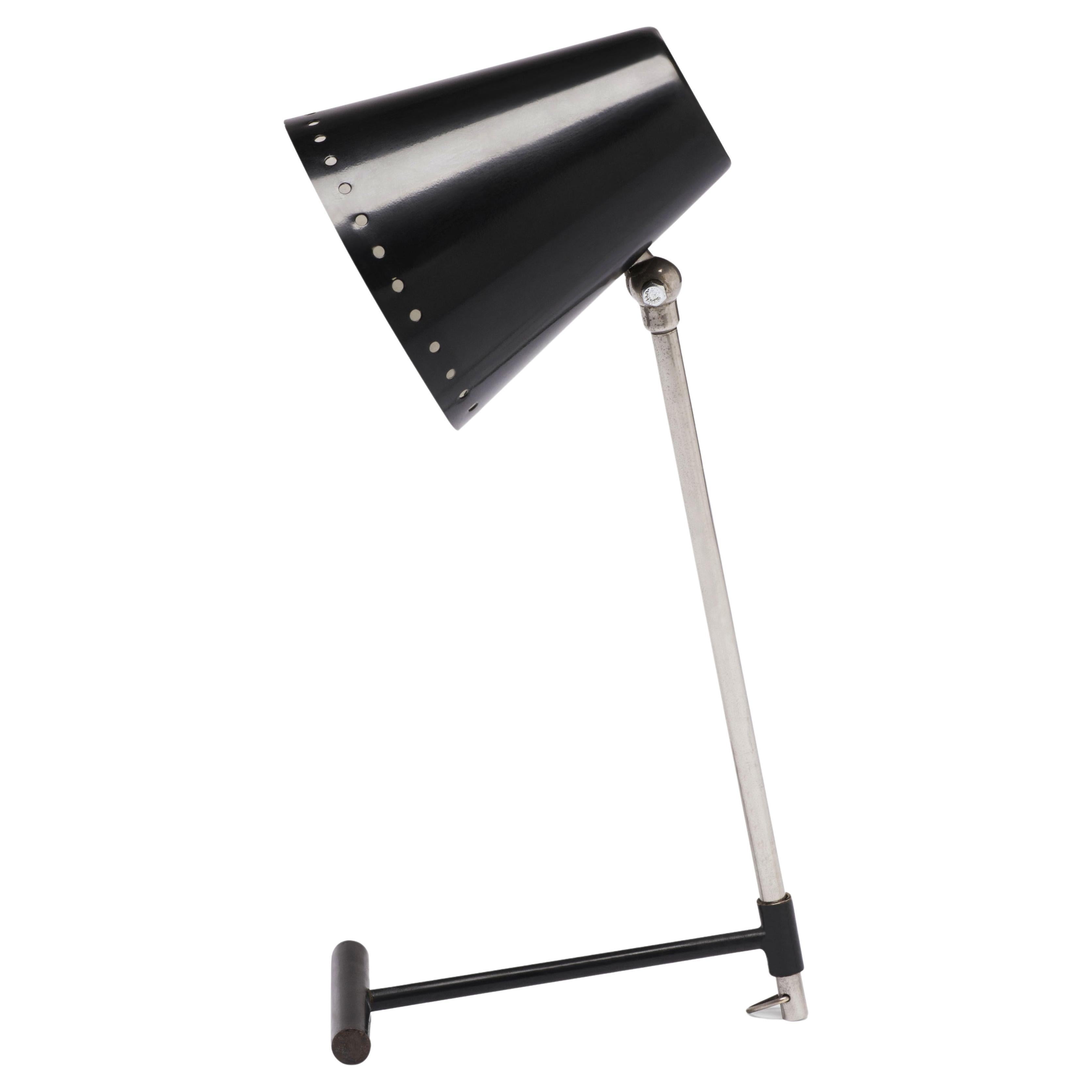 Floris H. Fiedeldij for Artimeta, Black Bambi Table Lamp, 1950s For Sale