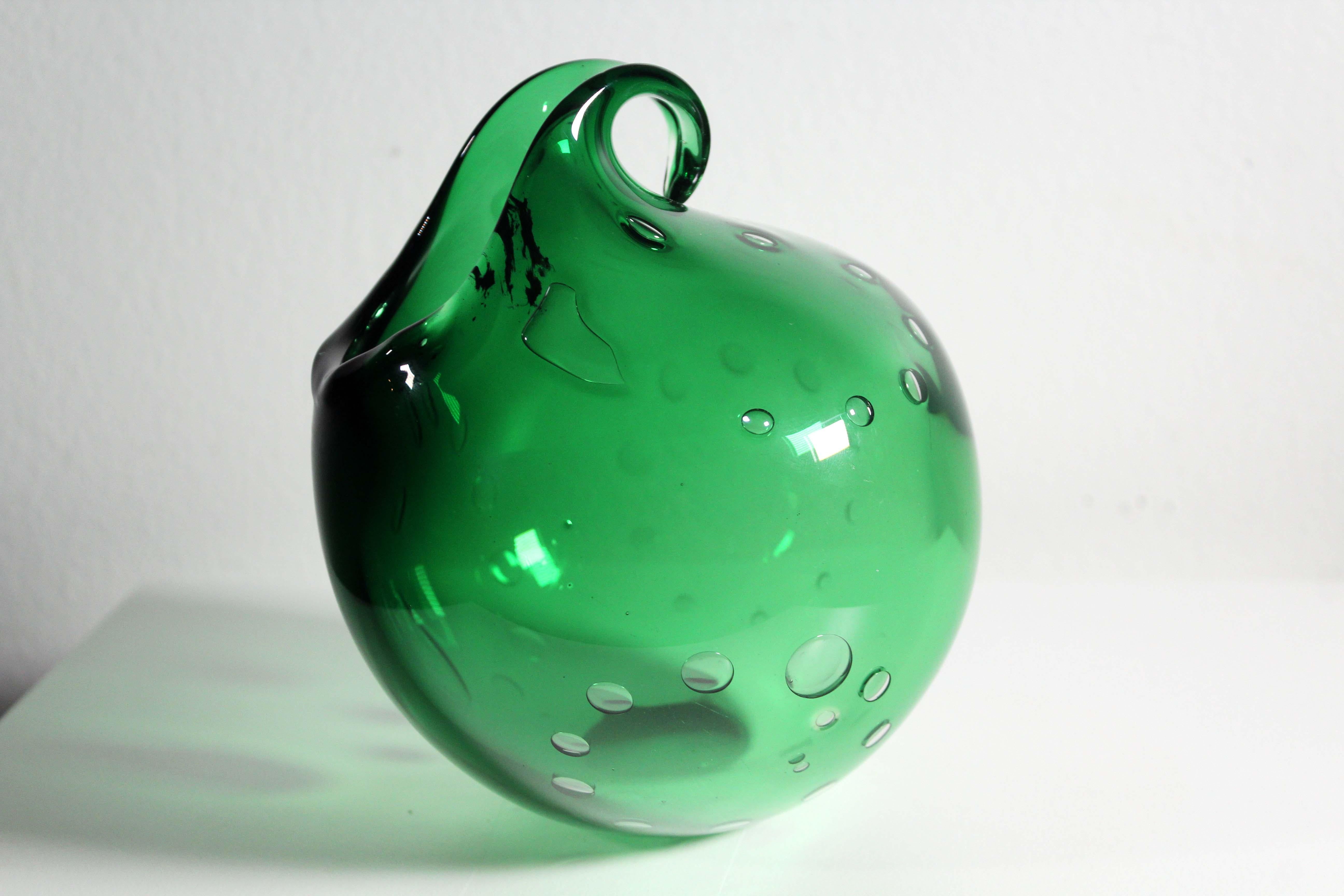 20th Century Floris Meydam Emerald Green Vessel Mid-Century Modern
