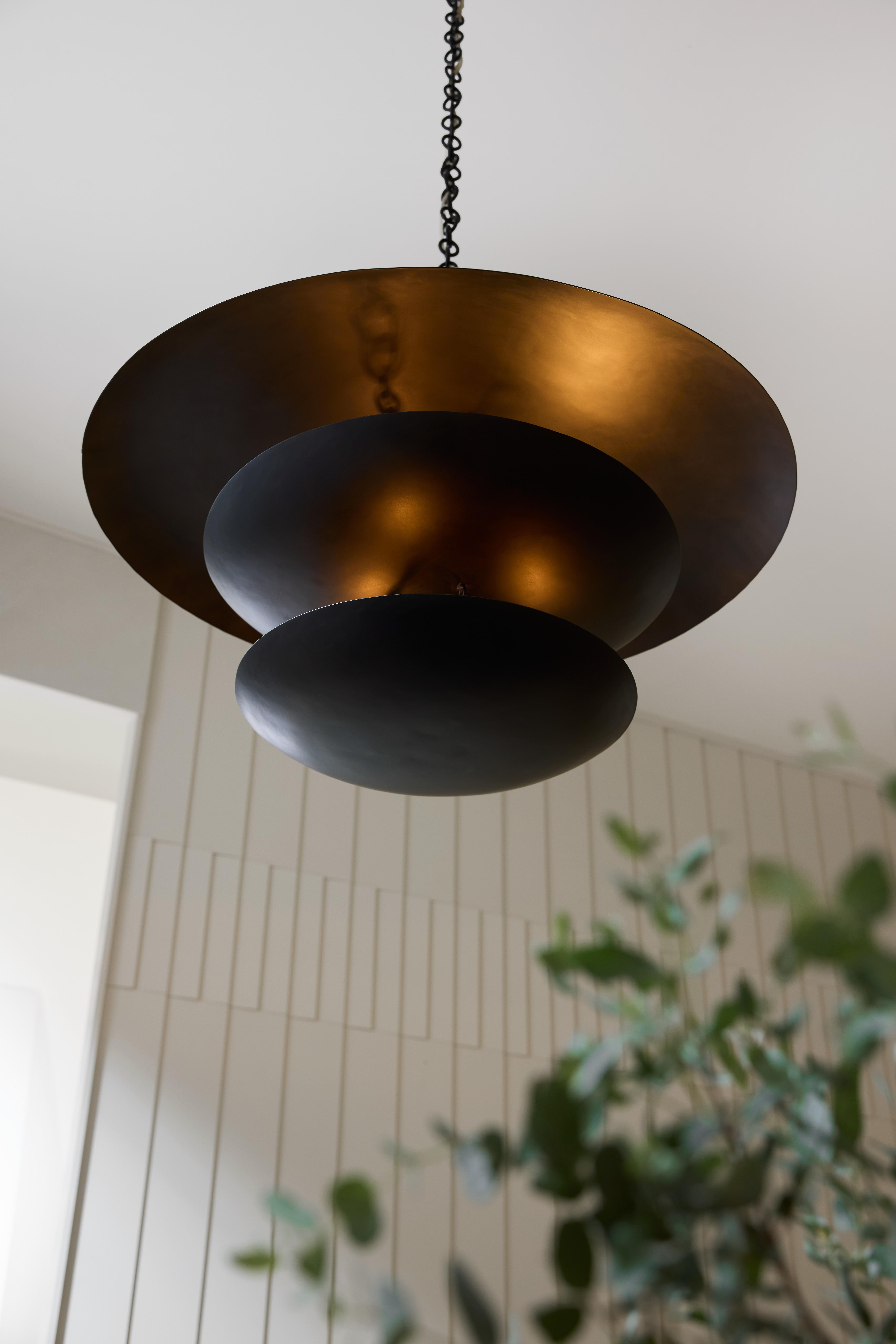 Lampadario Florko DMI25 - 3 livelli in ferro annerito in vendita 9