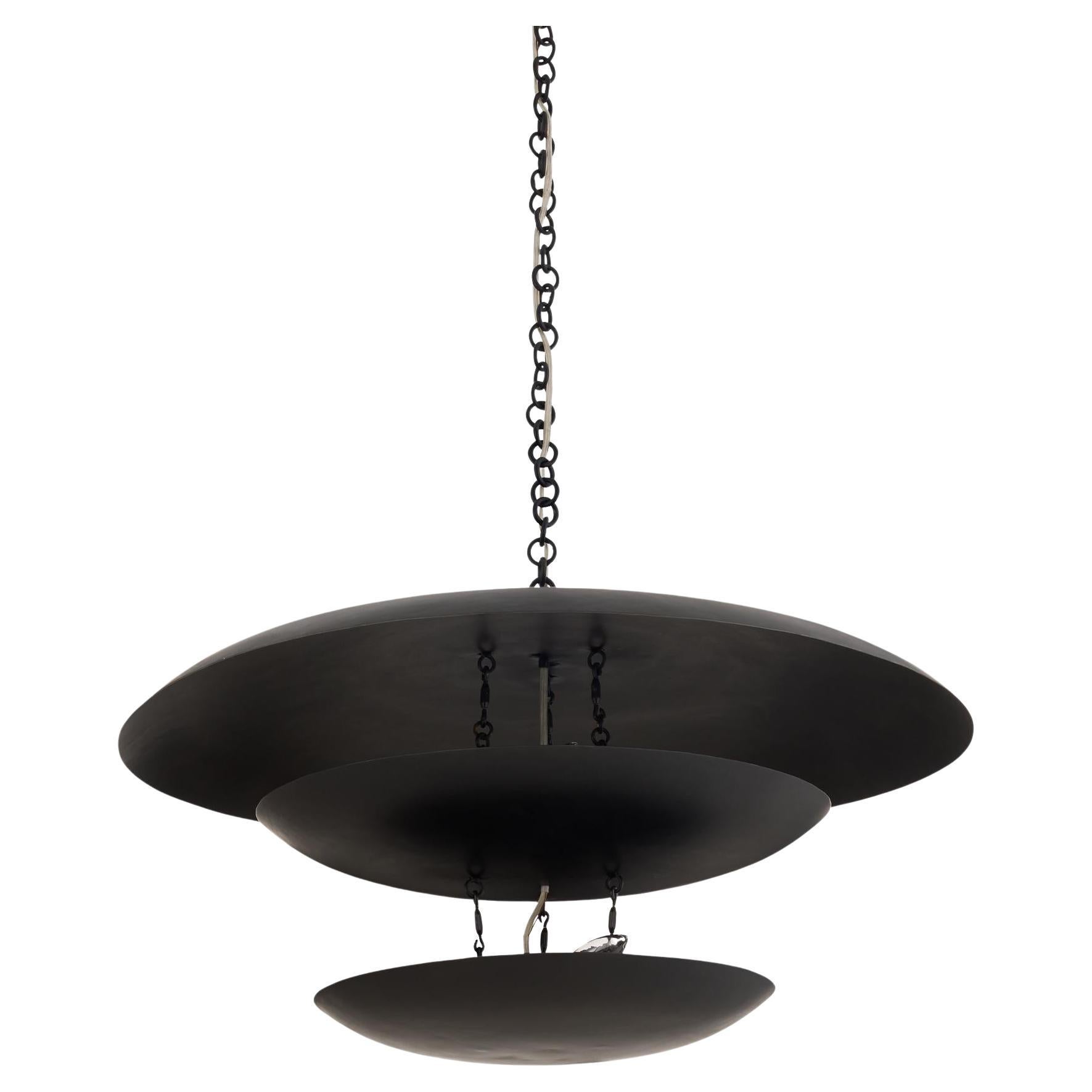 Lampadario Florko DMI25 - 3 livelli in ferro annerito