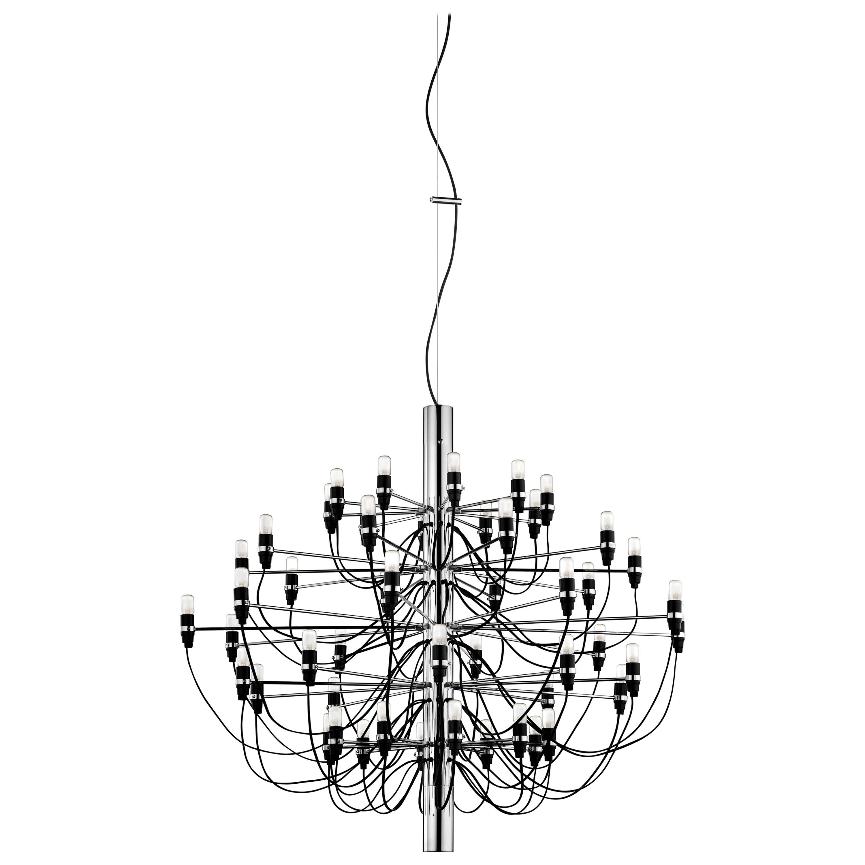 FLOS 2097/50 Pendant Light in Chrome by Gino Sarfatti For Sale