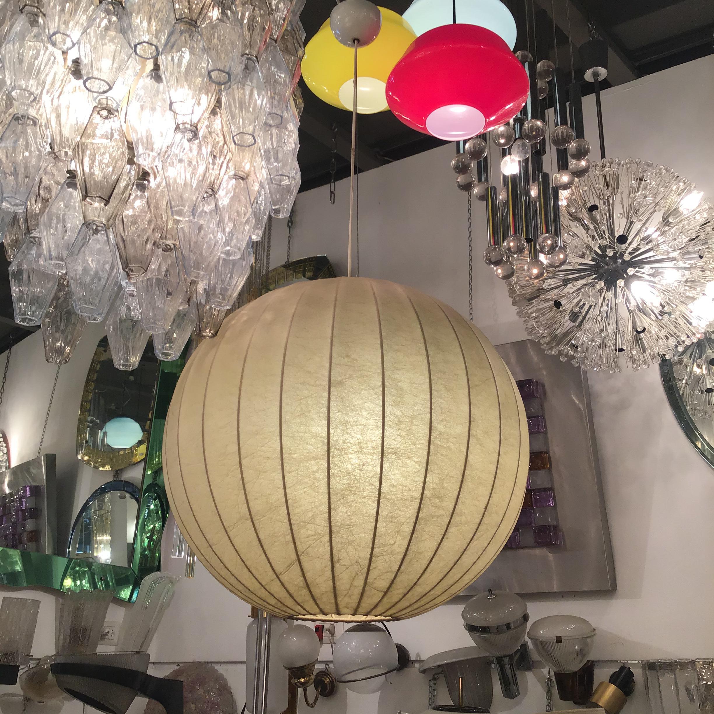 Flos Lustre Achille et PierGiacomo Castiglioni Cocoon Métal 1960 Italie en vente 5