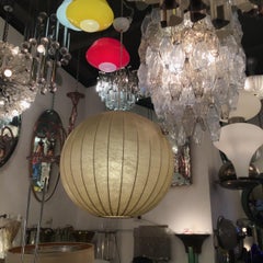 Flos Achille and PierGiacomo Castiglioni Chandelier Cocoon Metal 1960 Italy