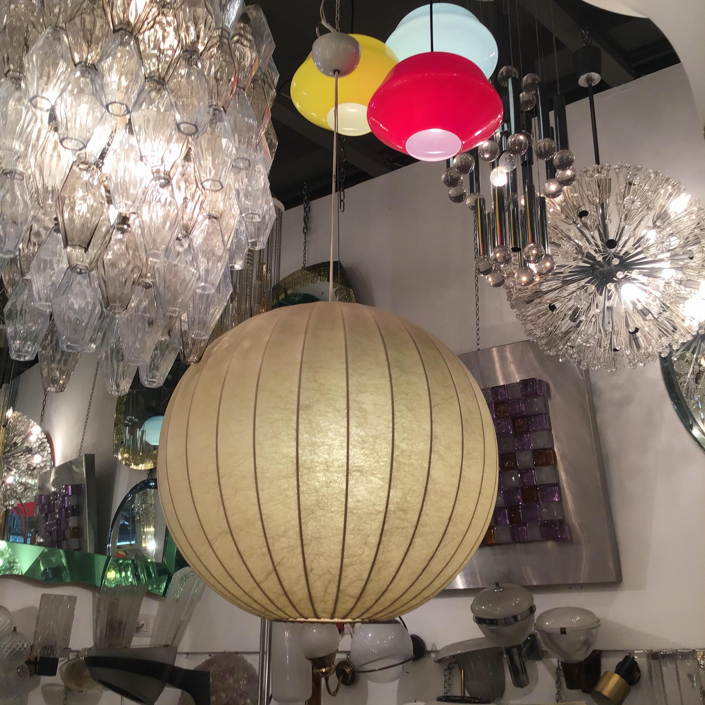 Flos Lustre Achille et PierGiacomo Castiglioni Cocoon Métal 1960 Italie en vente 2