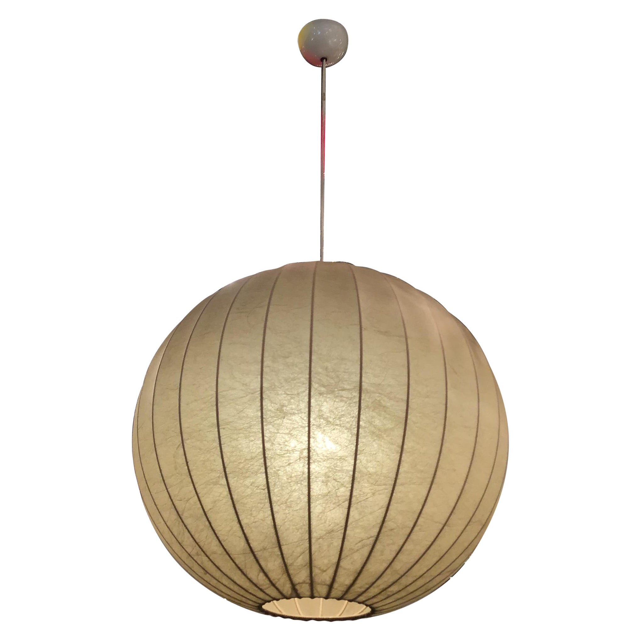 Flos Lustre Achille et PierGiacomo Castiglioni Cocoon Métal 1960 Italie