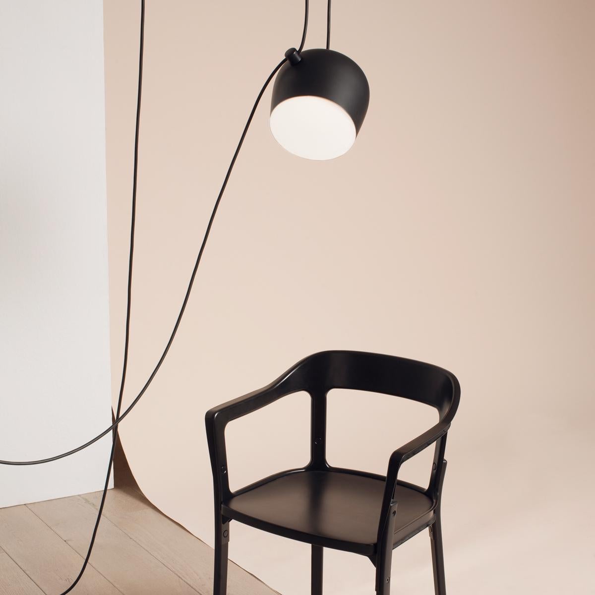 Bouroullec Modern Black Pendant Aim Five Light Set w/ Canopy for FLOS, in stock In New Condition For Sale In Brooklyn, NY
