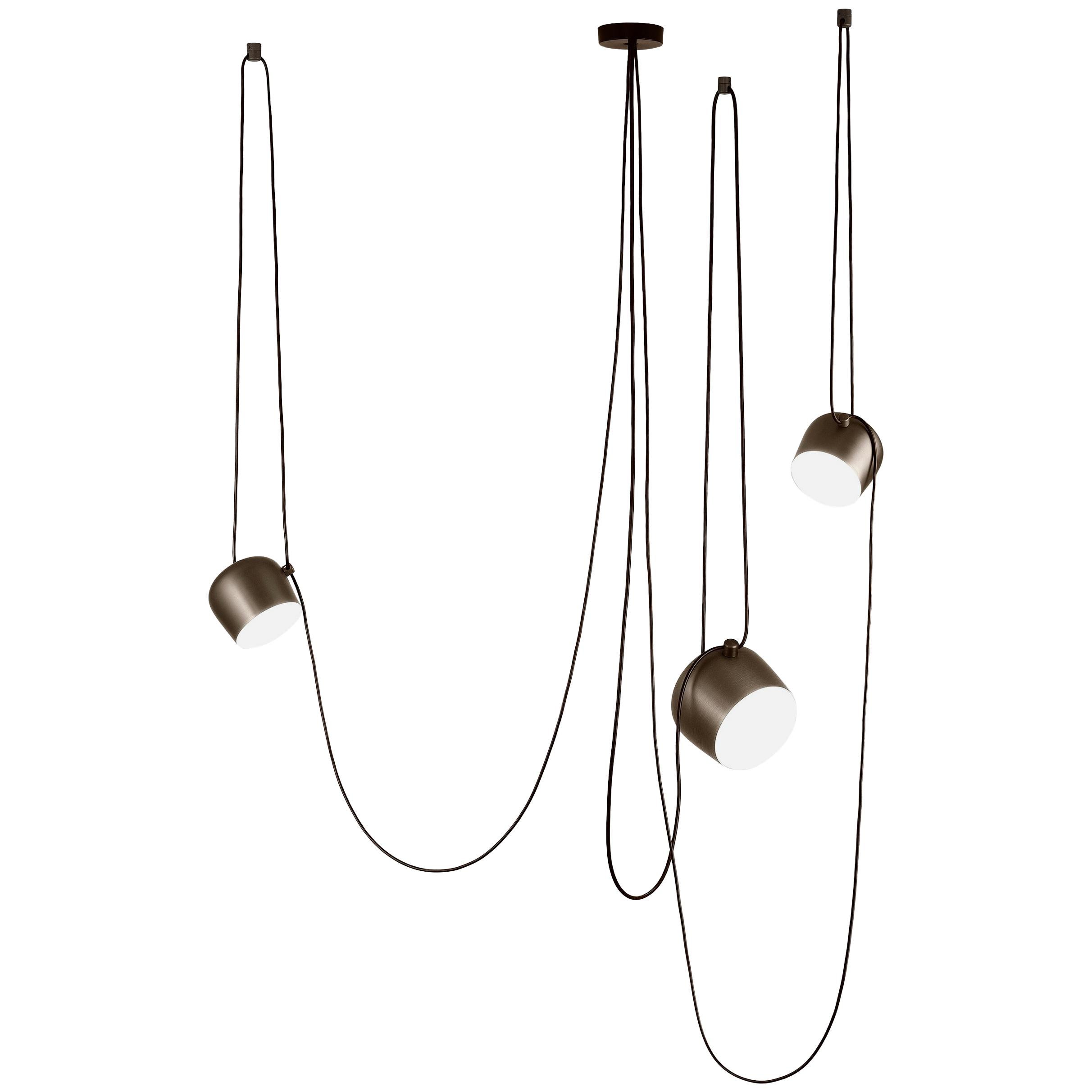 Bouroullec Modern Custom Hanging Pendant Small Aim Three Light & Canopy for FLOS