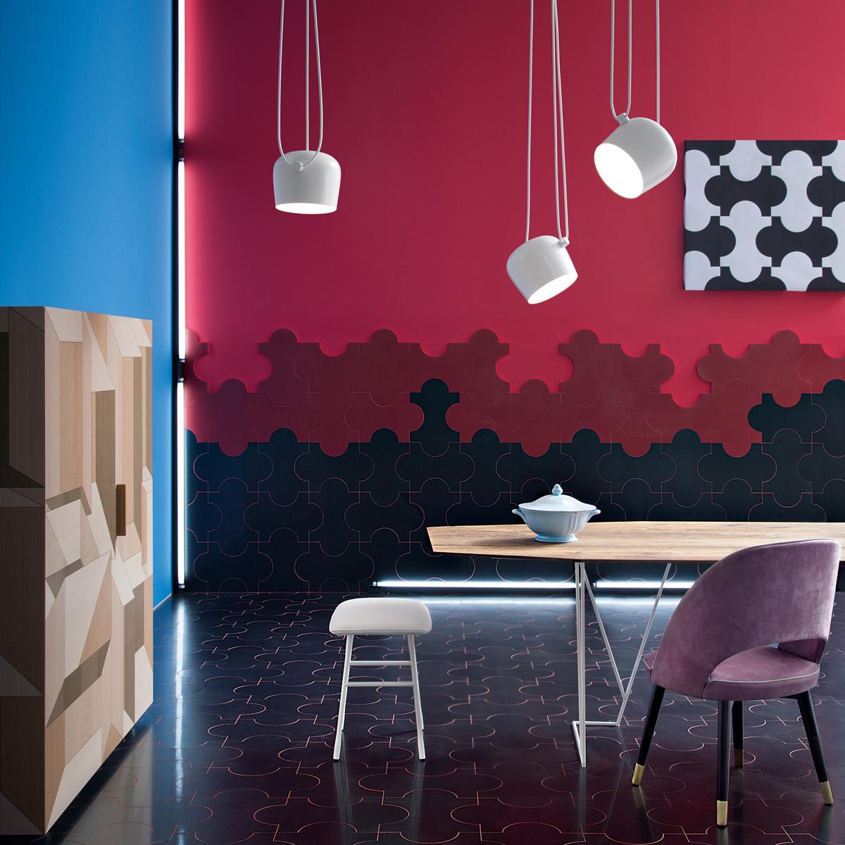 Italiano Bouroullec Modern Black Hardwired Small Aim Light Hanging Pendant, per FLOS in vendita