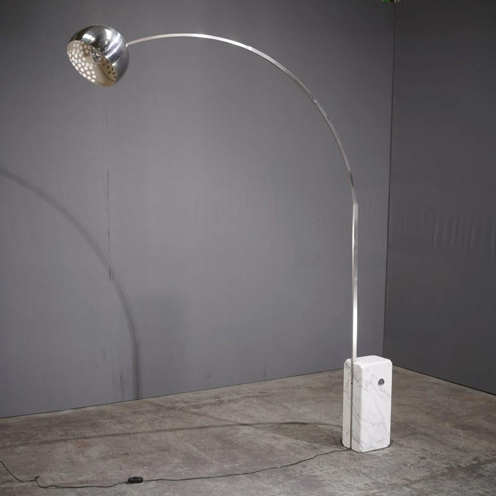 Aluminum Flos Arco Floor Lamp