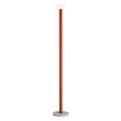 Flos Bellhop Floor Lamp in Red Body with White Diffuser