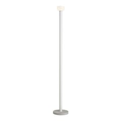 Flos Bellhop Floor Lamp in White Body with Grey Diffuser