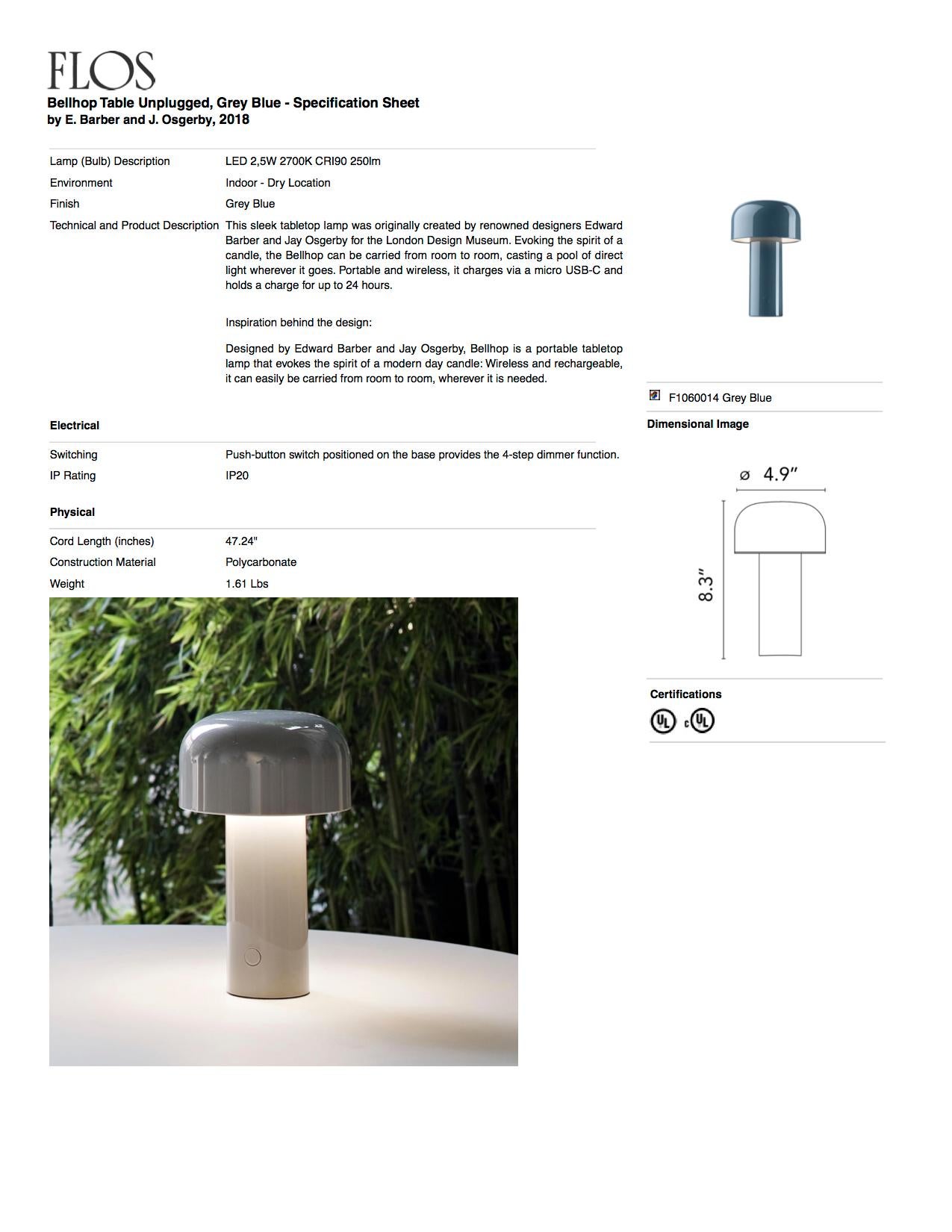 flos bellhop lamp