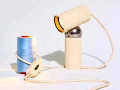 Flos Bilboquet Table Lamp of Polycarbonate and Steel in Linen Color