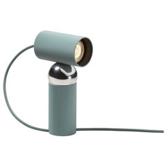 Flos Bilboquet Table Lamp of Polycarbonate and Steel in Sage Color