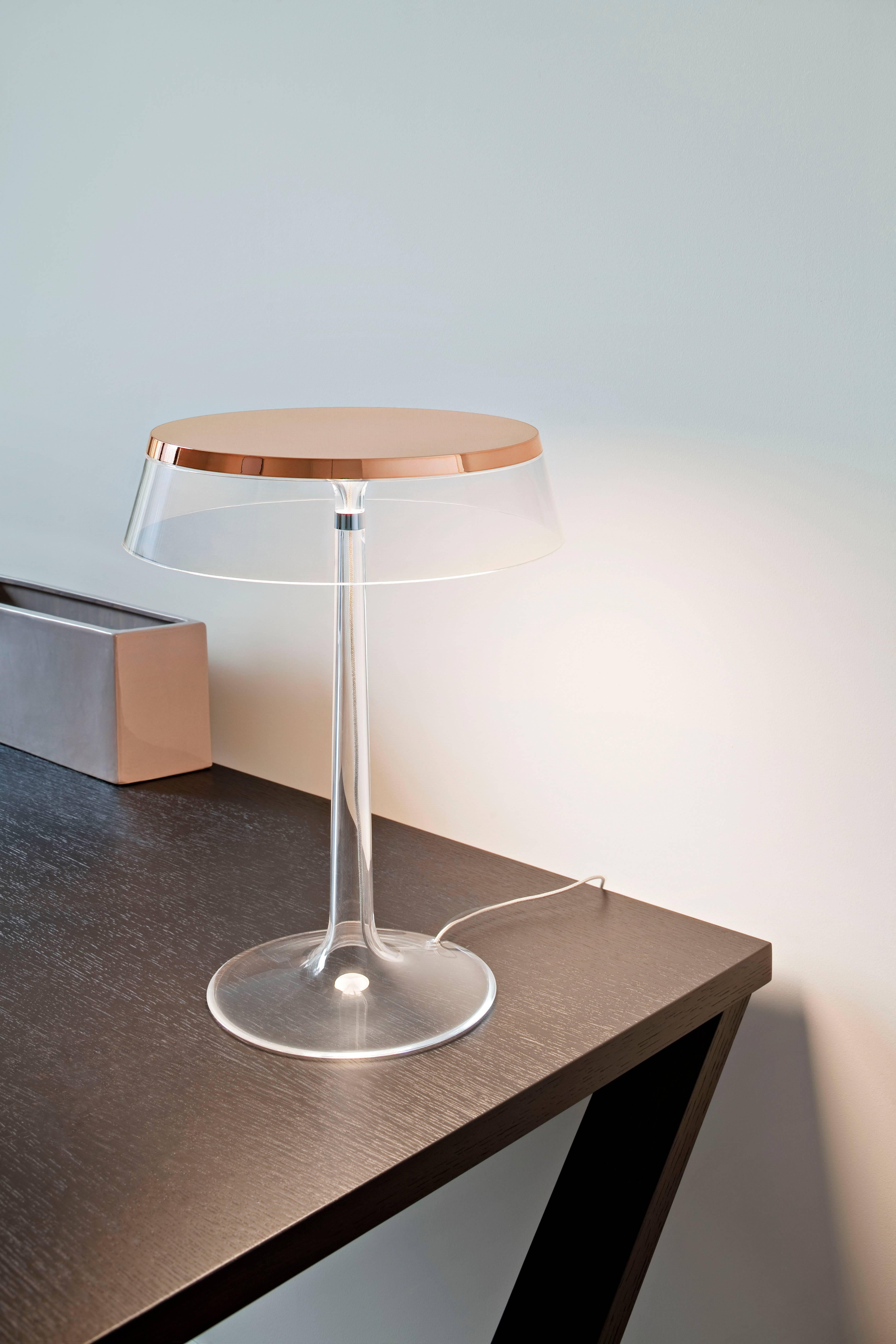 Moderne Lampe de bureau LED Bon Jour en cuivre FLOS de Philippe Starck en vente