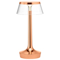 FLOS Bon Jour Unplugged Copper Lamp w/ Transparent Crown by Philippe Starck