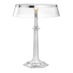 FLOS Bon Jour Versailles Chrome Lamp w/ Transparent Crown by Philippe Starck