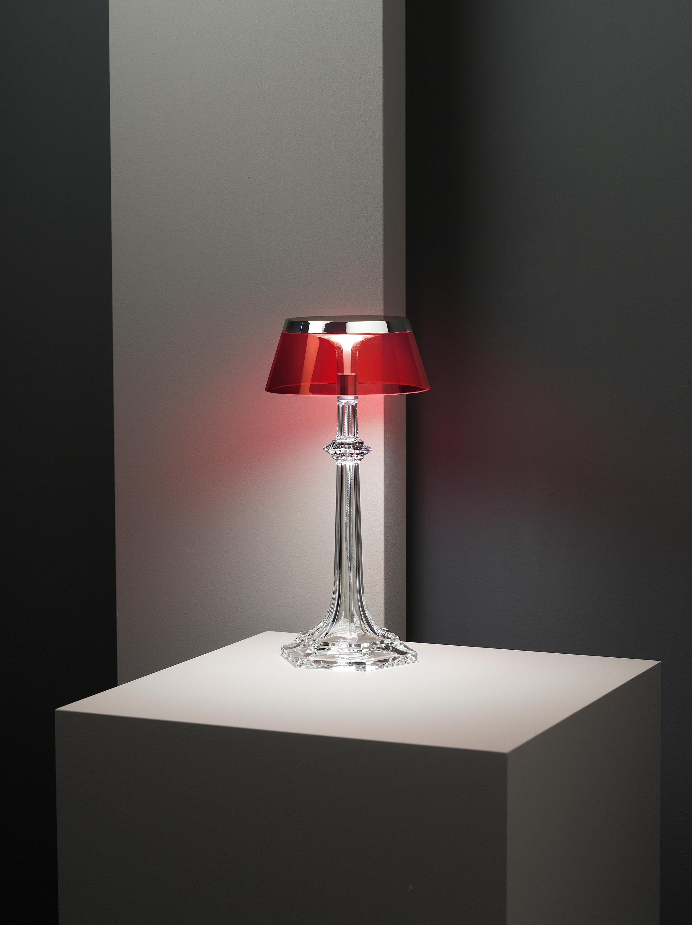 Modern FLOS Bon Jour Versailles Table Top Red Crown by Philippe Starck