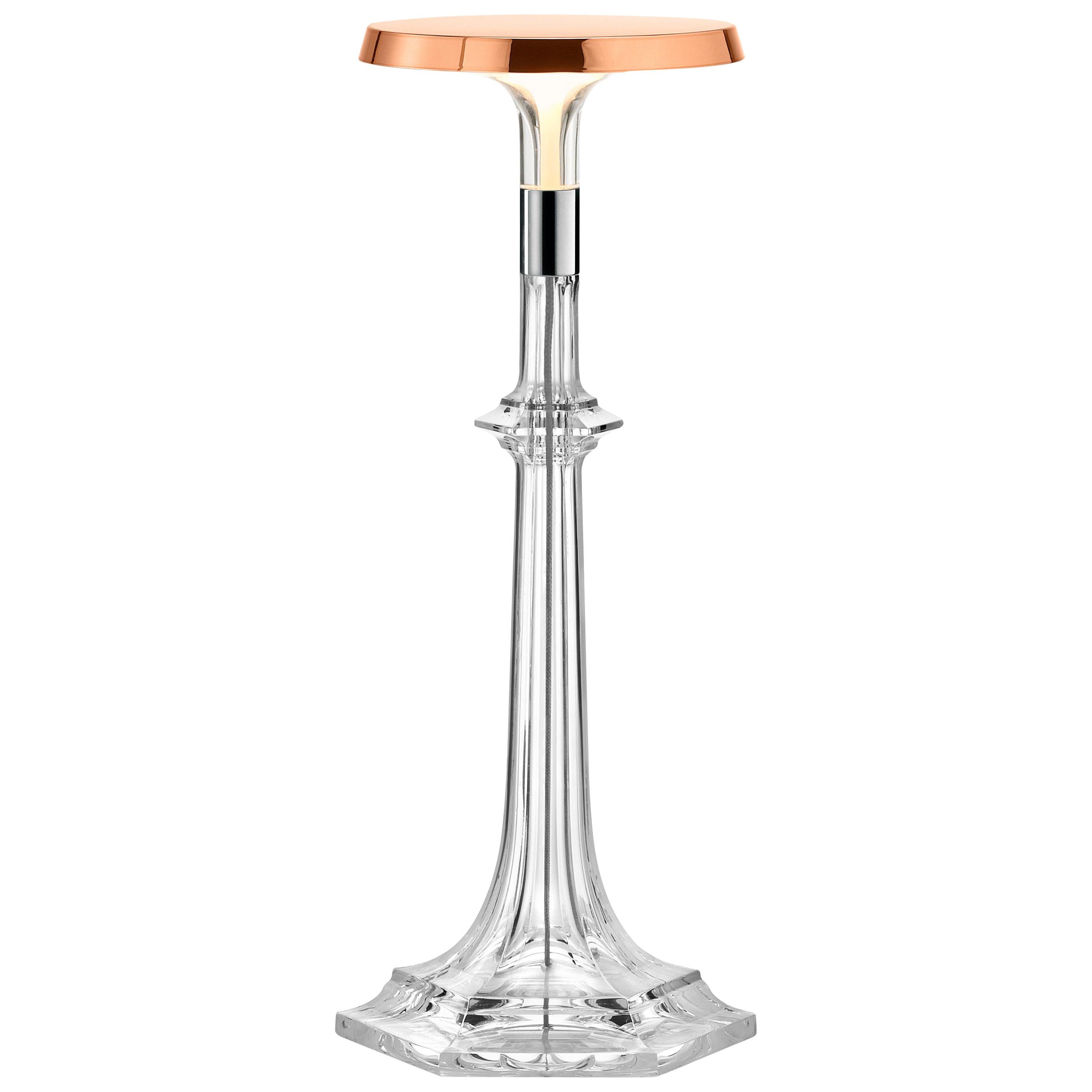 FLOS Bon Jour Versailles Small LED Table Lamp in Copper by Philippe Starck