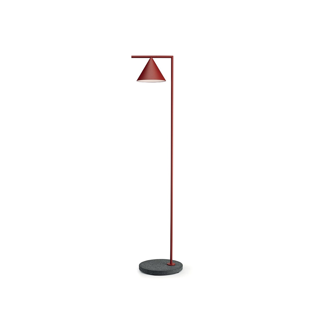 Lampadaire d'extérieur Flos Captain Flint 2700K en rouge bourgogne