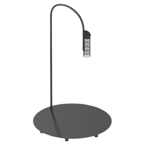 Flos Caule 2700K Model 1 Outdoor Floor Lamp in Black with Nest Shade
