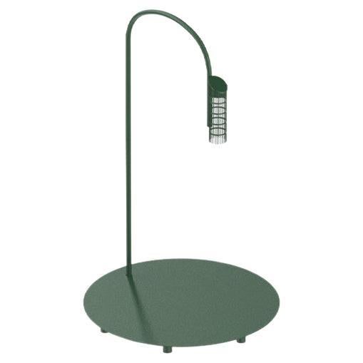 Flos Caule 2700K Model 1 Outdoor Floor Lamp in Forest Green with Nest Shade For Sale